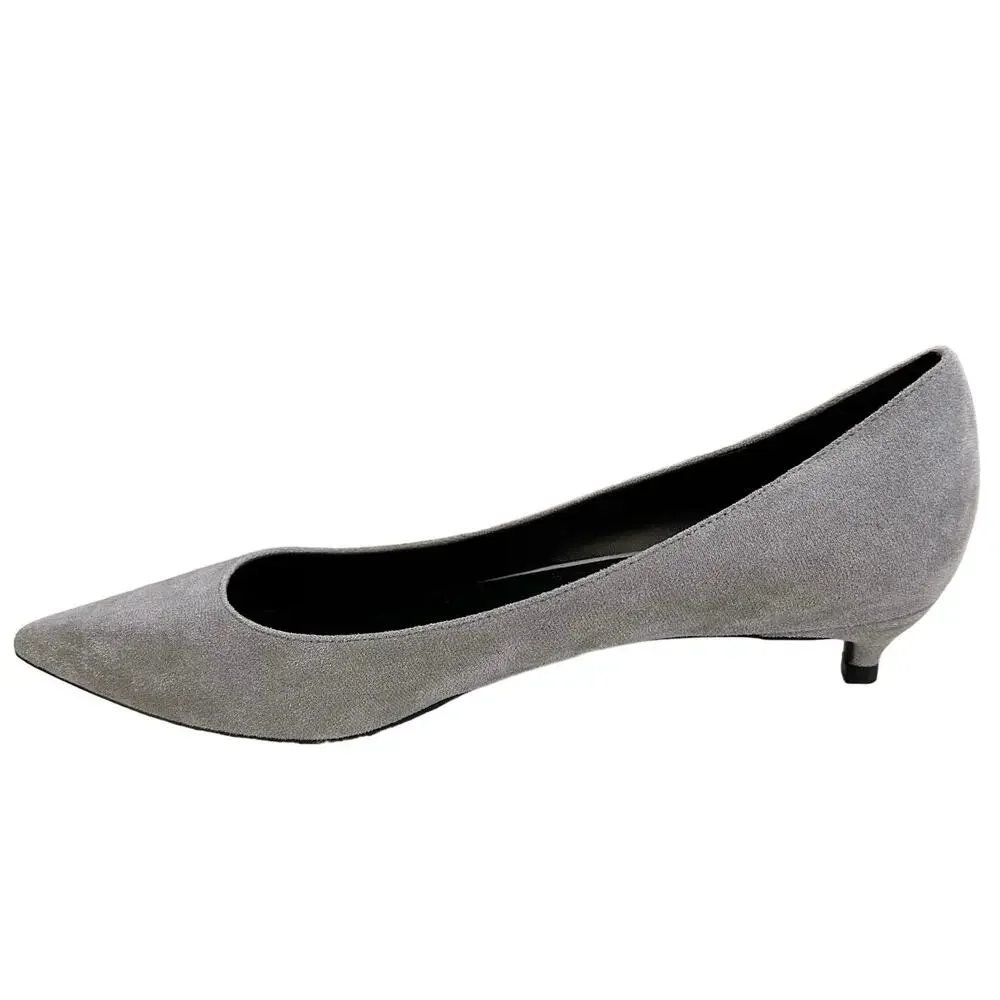 Camssoo 1.5” heels, light gray pointed toe pumps No wear size 10.5 - Picture 6 of 10